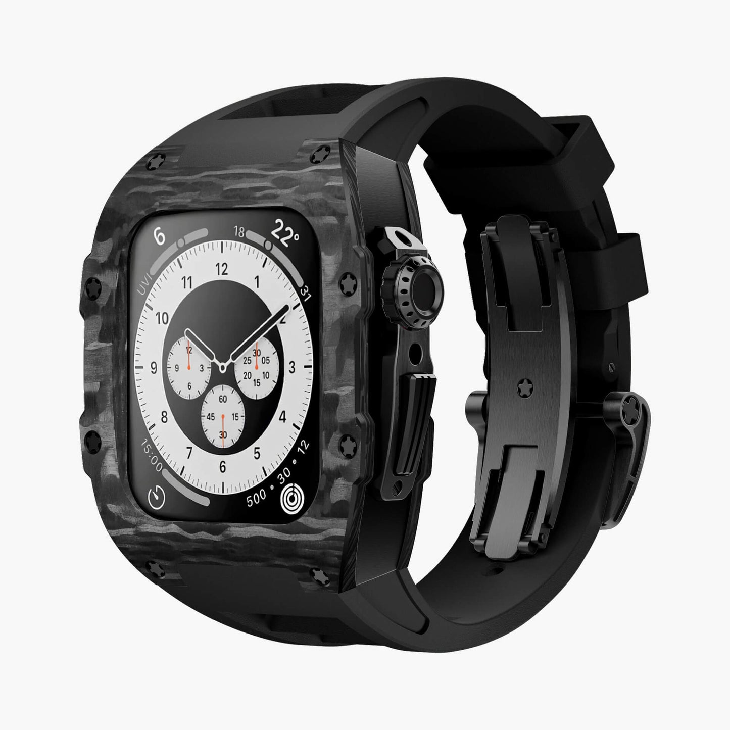 Carbon Fiber Apple Watch Case SPORTS - Rubber Band