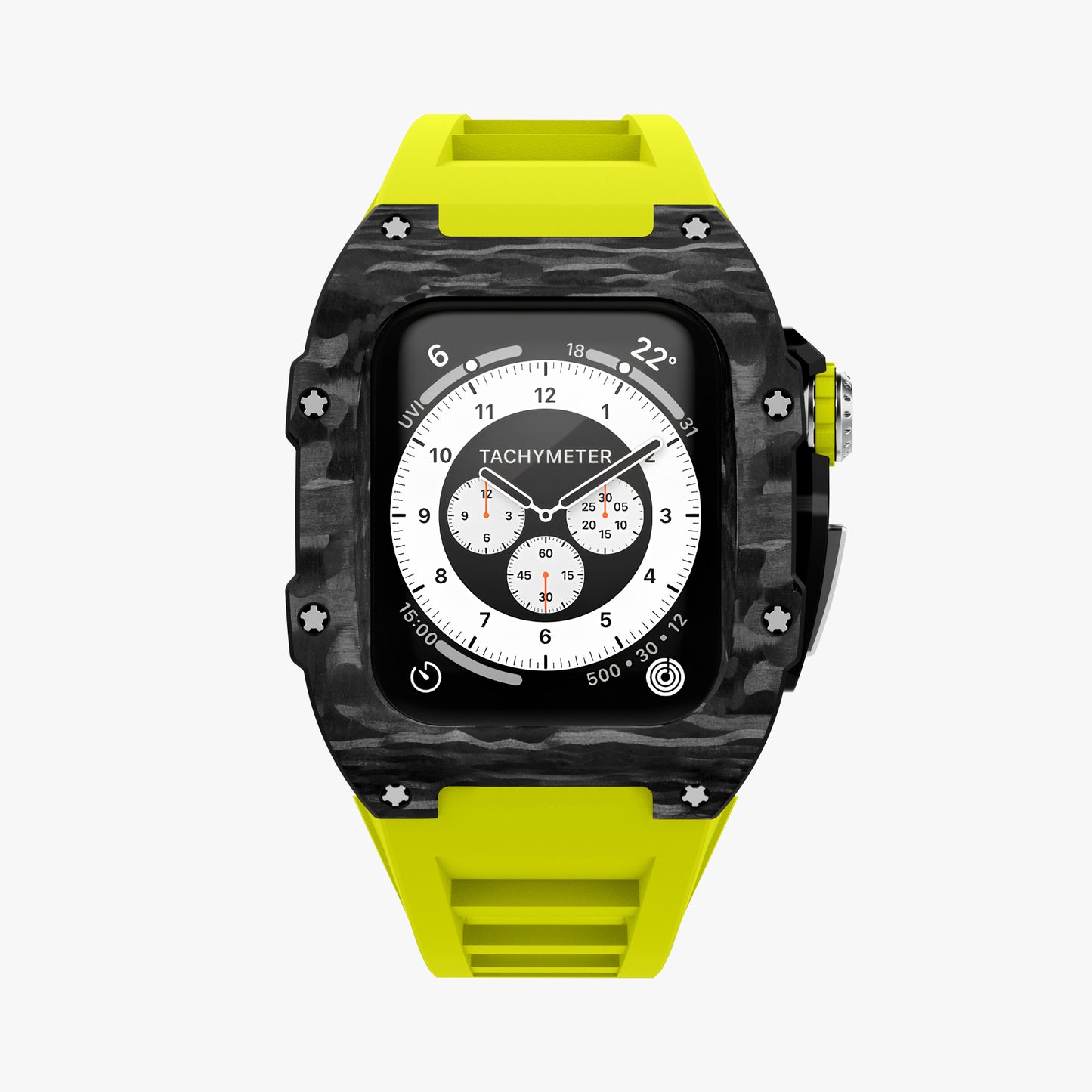 Carbon Fiber Apple Watch Case SPORTS - Rubber Band