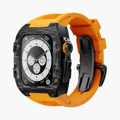 Carbon Fiber Apple Watch Case SPORTS - Rubber Band