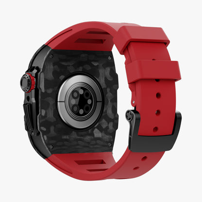 Carbon Fiber Apple Watch Case SPORTS - Rubber Band