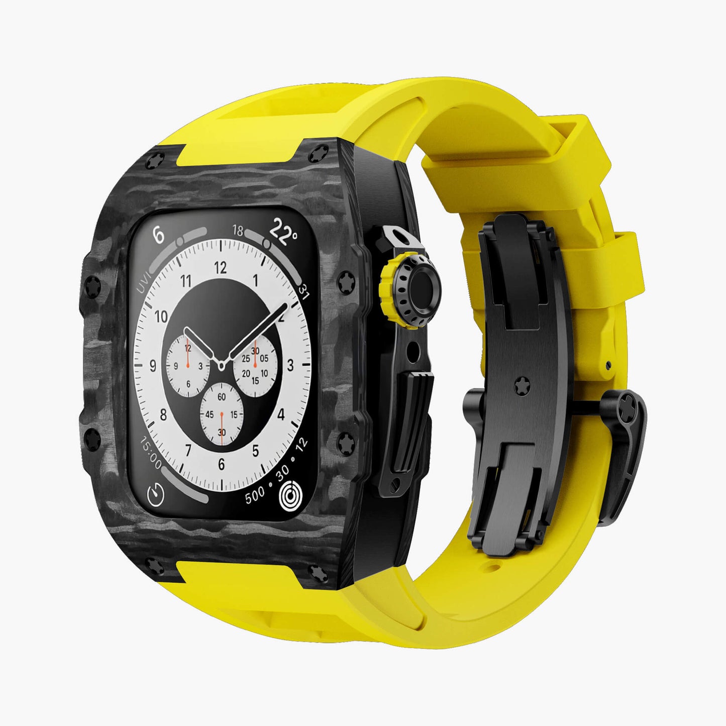 Carbon Fiber Apple Watch Case SPORTS - Rubber Band