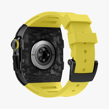 Carbon Fiber Apple Watch Case SPORTS - Rubber Band