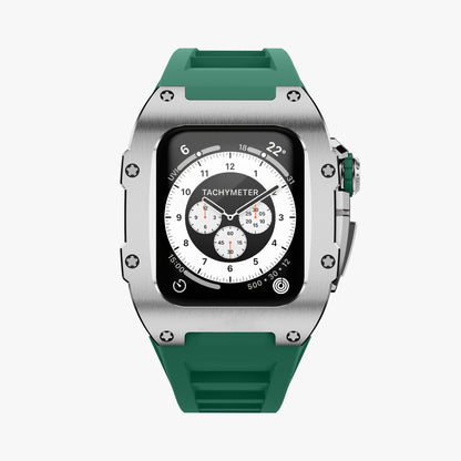 Silver Titanium Apple Watch Case SPORTS Modification Kit