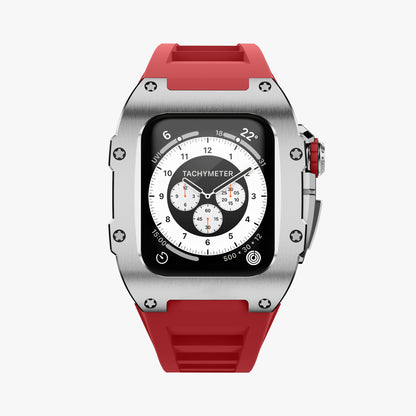Silver Titanium Apple Watch Case SPORTS Modification Kit