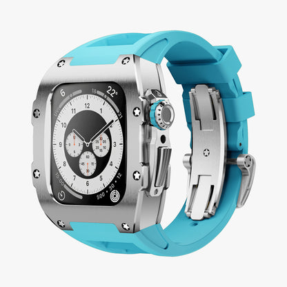 Silver Titanium Apple Watch Case SPORTS Modification Kit