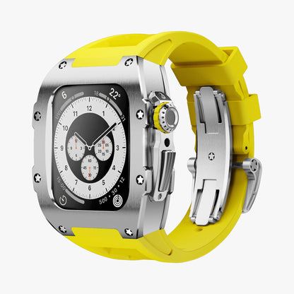Silver Titanium Apple Watch Case SPORTS Modification Kit